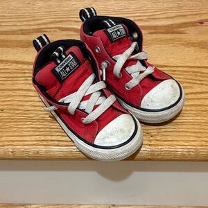 Converse Kids Red and Black Sneakers